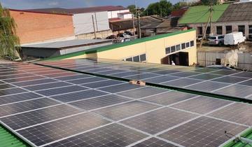 Сетевая солнечная электростанция на предприятии в Краснодаре