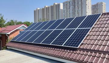 Сетевая солнечная электростанция для частного дома